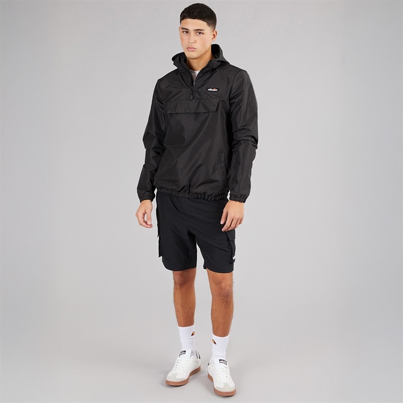 Ellesse Mens Callum Anorak Jacket Black - Image 4