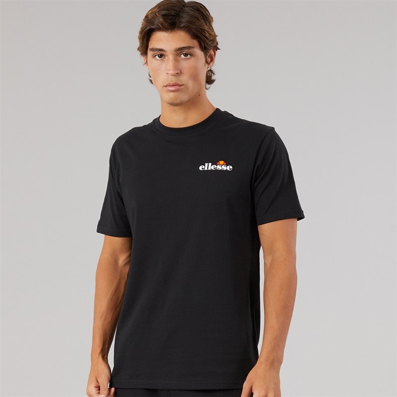 Ellesse Mens Malbory 2 Left Chest T-Shirt Black - Image 1