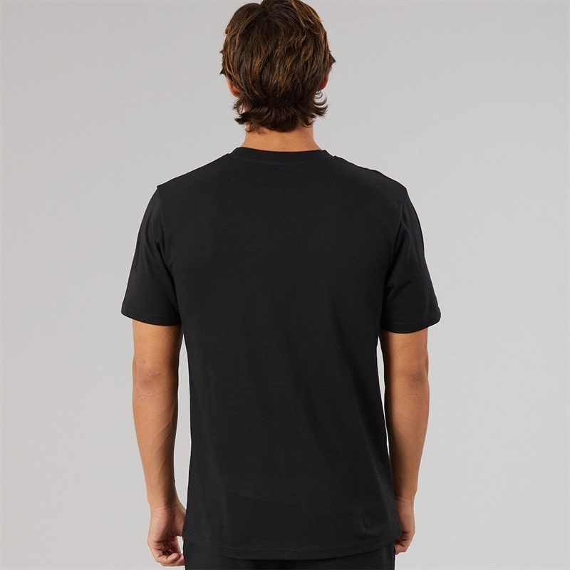 Ellesse Mens Malbory 2 Left Chest T-Shirt Black - Image 2