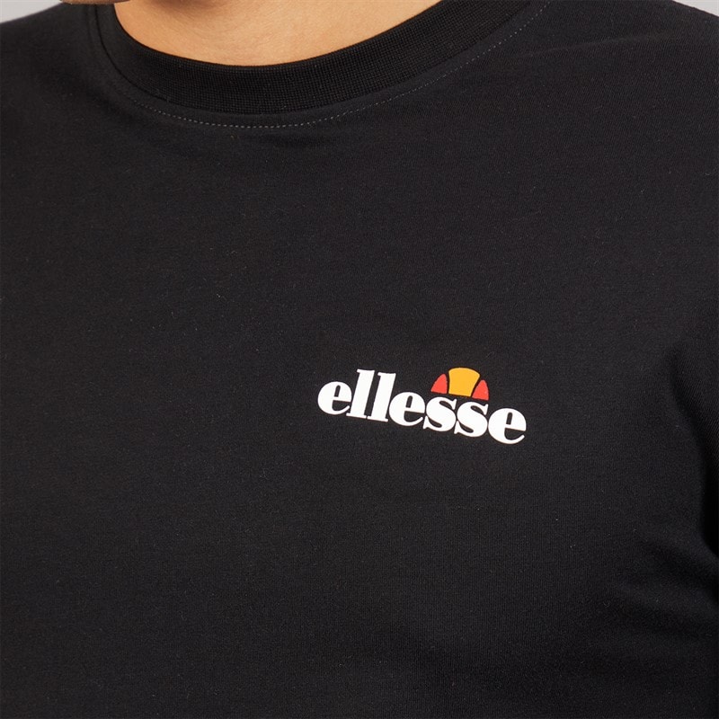 Ellesse Mens Malbory 2 Left Chest T-Shirt Black - Image 3