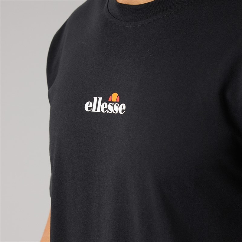 Ellesse Mens Ollio 2 Central Logo T-Shirt Black - Image 3