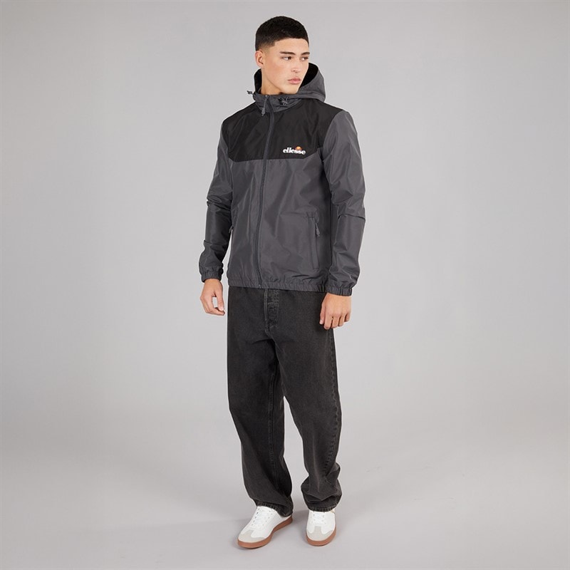 Ellesse Mens Chilte Windrunner Jacket Dark Grey - Image 4