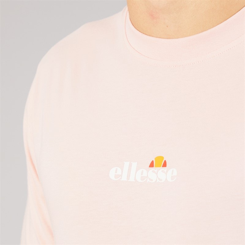 Ellesse Mens Ollio 2 Central Logo T-Shirt Light Pink - Image 3