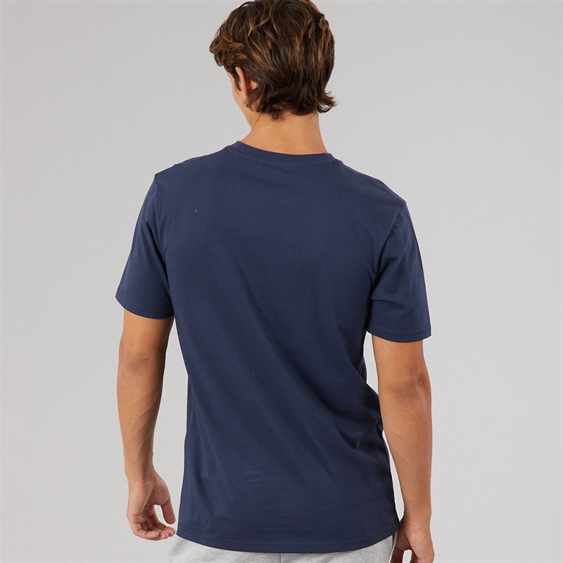 Ellesse Mens Malbory 2 Left Chest T-Shirt Navy - Image 2