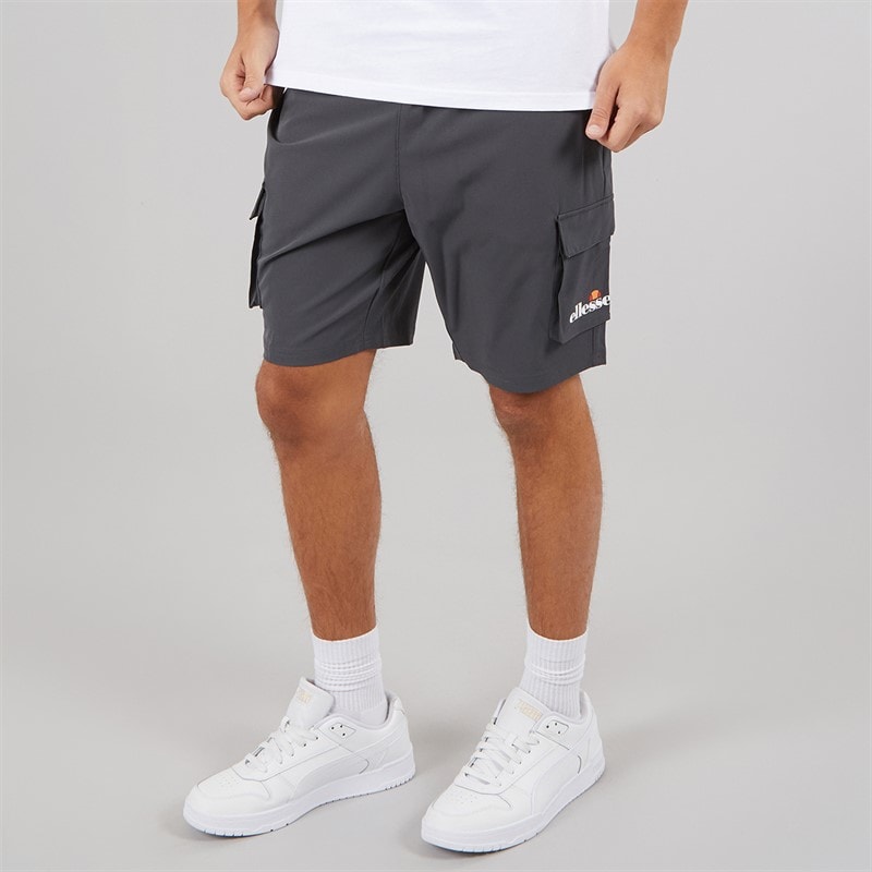 Ellesse Mens Cafaro 2 Cargo Shorts Dark Grey - Image 1