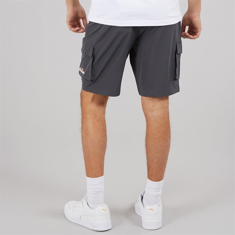 Ellesse Mens Cafaro 2 Cargo Shorts Dark Grey - Image 2