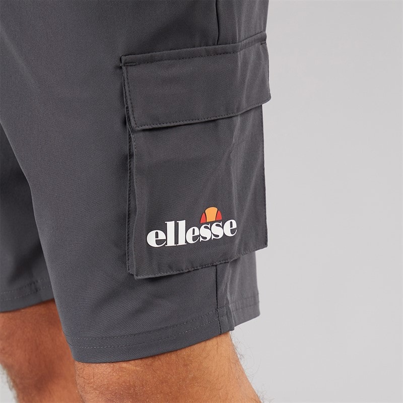 Ellesse Mens Cafaro 2 Cargo Shorts Dark Grey - Image 3