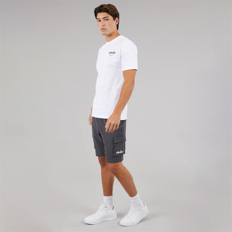 Ellesse Mens Cafaro 2 Cargo Shorts Dark Grey - Image 4