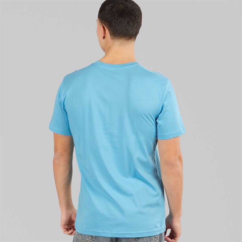 Ellesse Mens Ollio 2 Central Logo T-Shirt Blue - Image 2