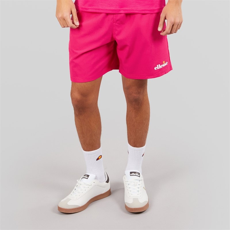 Ellesse Mens Beveth 7 Inch Running Shorts Hot Pink - Image 1
