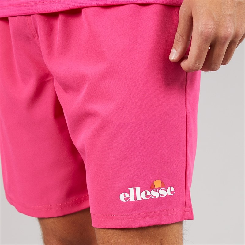 Ellesse Mens Beveth 7 Inch Running Shorts Hot Pink - Image 3