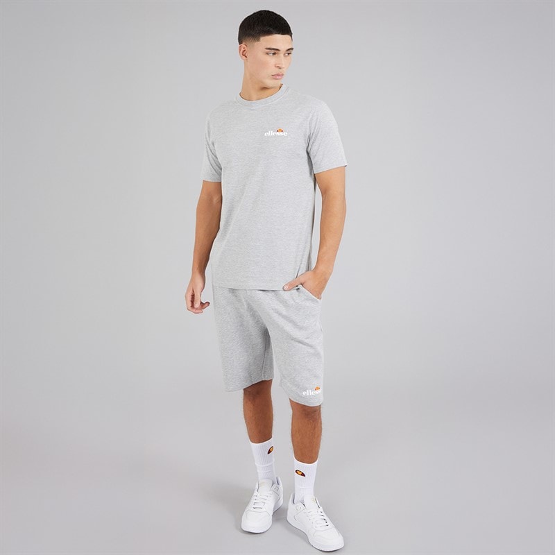 Ellesse Mens Malbory 2 Left Chest T-Shirt Grey Marl - Image 4