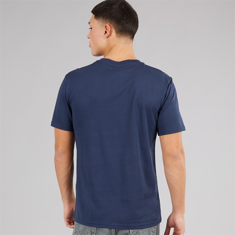 Ellesse Mens Prado 2 Large Logo T-Shirt Navy - Image 2