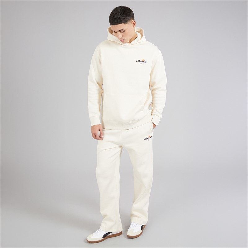 Ellesse Mens Rulle Relaxed Fit Straight Leg Joggers Off White - Image 4