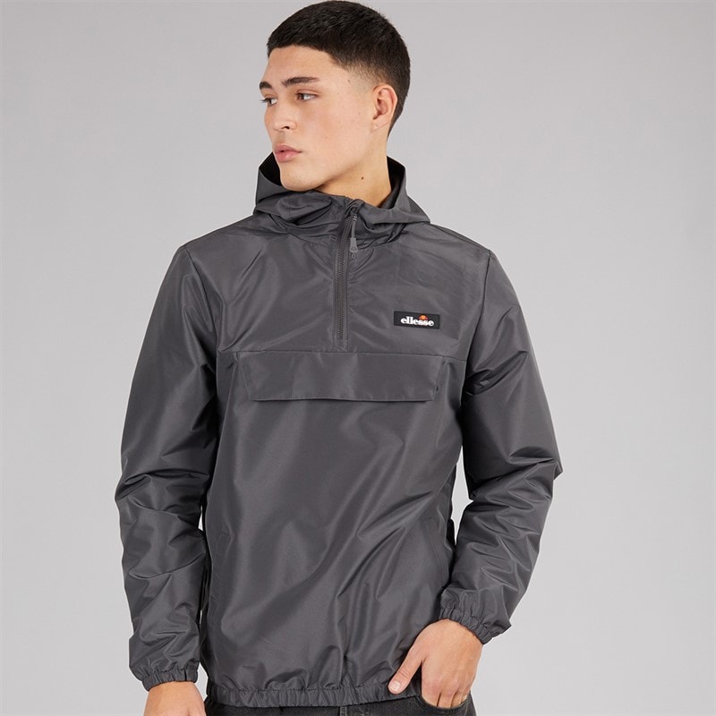 Ellesse Mens Callum Anorak Jacket Dark Grey - Image 3