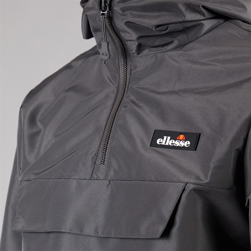 Ellesse Mens Callum Anorak Jacket Dark Grey - Image 5