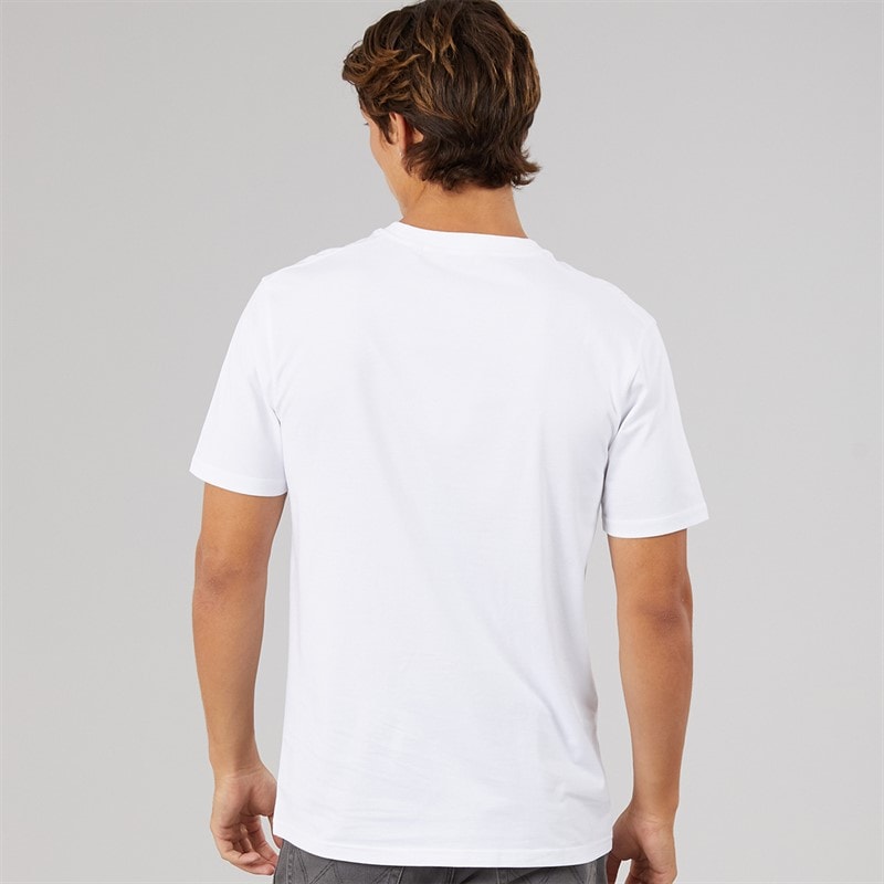 Ellesse Mens Ollio 2 Central Logo T-Shirt White - Image 2