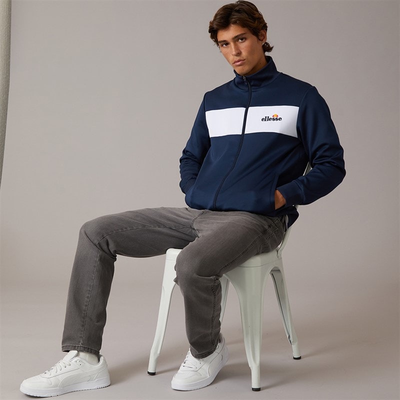 Ellesse Mens Tacha Track Top Navy - Image 5