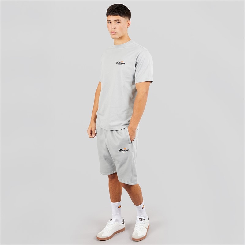Ellesse Mens Espel Relaxed-Fit Shorts Grey - Image 4
