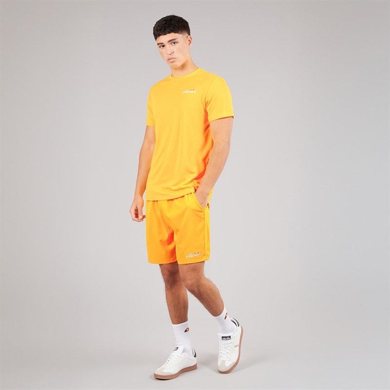 Ellesse Mens Beveth 7 Inch Running Shorts Orange - Image 3