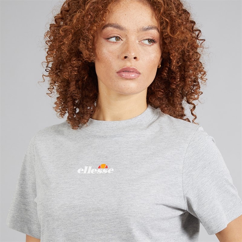 Ellesse Womens Svetta 2 T-Shirt Light Grey Marl - Image 3