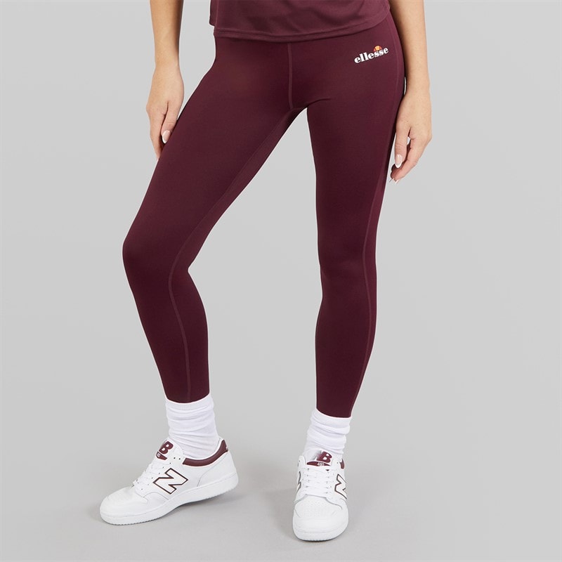 Ellesse Womens Deana High Waisted Tight Leggings Dark Purple