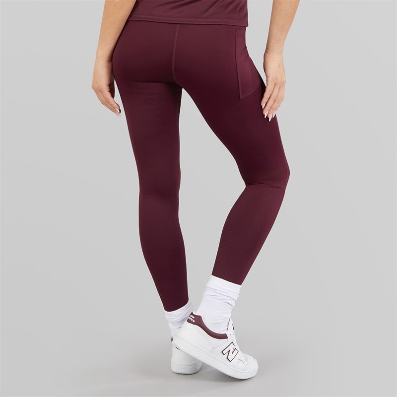 Ellesse Womens Deana High Waisted Tight Leggings Dark Purple - Image 2