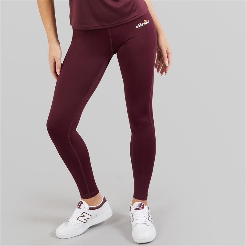 Ellesse Womens Deana High Waisted Tight Leggings Dark Purple - Image 3