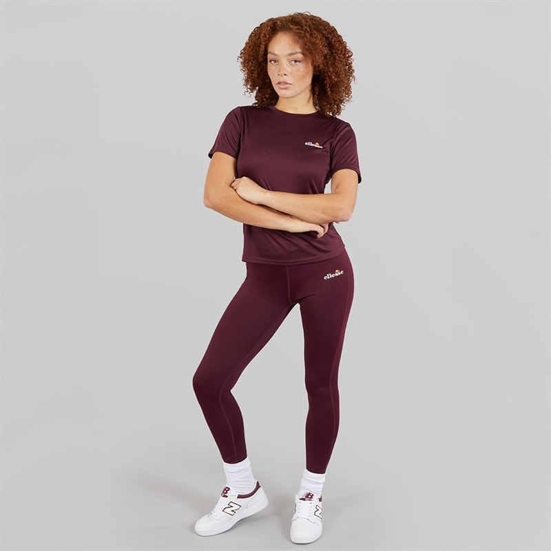 Ellesse Womens Deana High Waisted Tight Leggings Dark Purple - Image 4