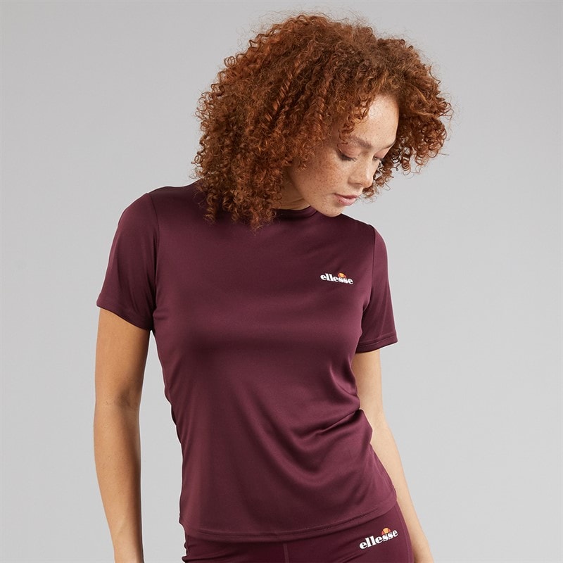 Ellesse Womens Dianne Poly T-Shirt Dark Purple - Image 1
