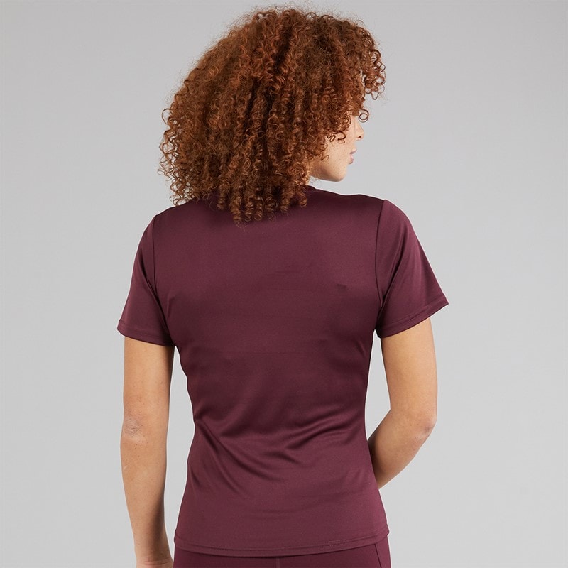 Ellesse Womens Dianne Poly T-Shirt Dark Purple - Image 2