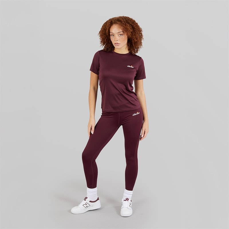Ellesse Womens Dianne Poly T-Shirt Dark Purple - Image 3