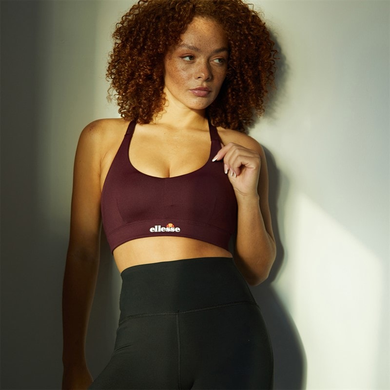 Ellesse Womens Dory High Impact Sports Bra Dark Purple - Image 3