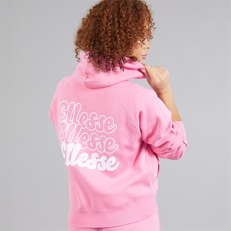 Ellesse Womens Islah Hoodie Bright Pink - Image 3