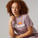 Ellesse Womens Stauf Logo T-Shirt Light Purple