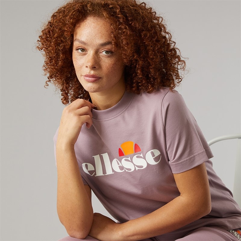 Ellesse Womens Stauf Logo T-Shirt Light Purple