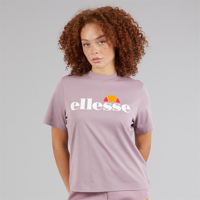 Ellesse Womens Stauf Logo T-Shirt Light Purple - Image 3