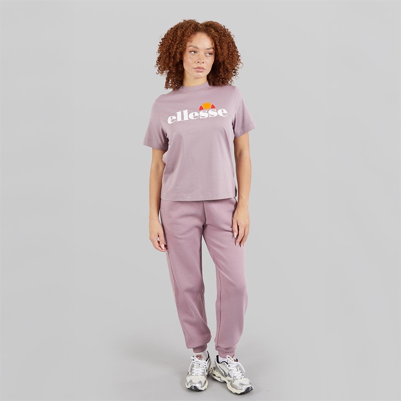 Ellesse Womens Stauf Logo T-Shirt Light Purple - Image 4