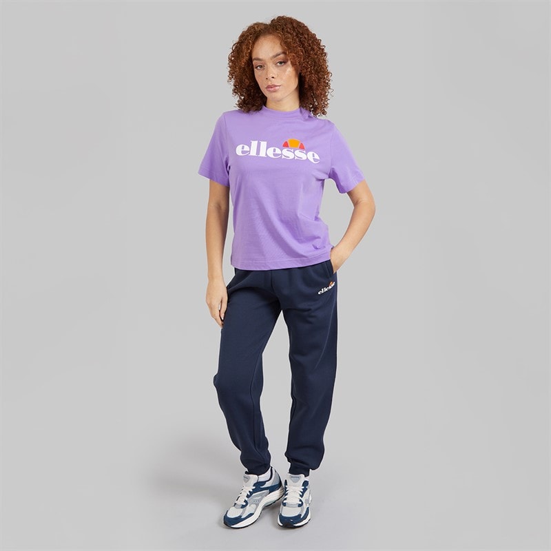 Ellesse Womens Stauf Logo T-Shirt Purple - Image 4