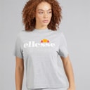 Ellesse Womens Stauf Logo T-Shirt Light Grey Marl