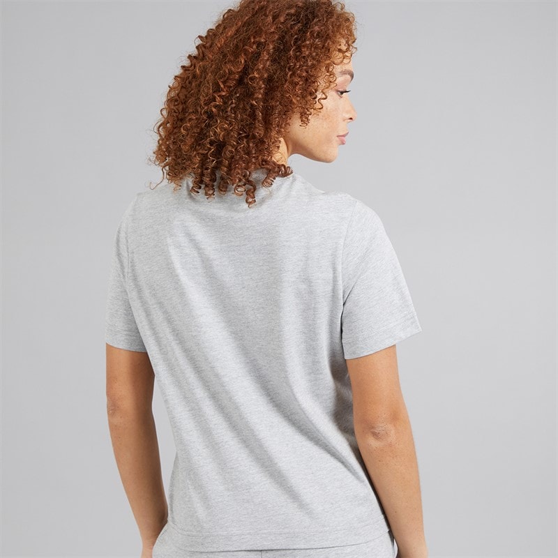 Ellesse Womens Stauf Logo T-Shirt Light Grey Marl - Image 2