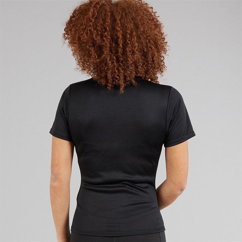 Ellesse Womens Dianne Poly T-Shirt Black - Image 2