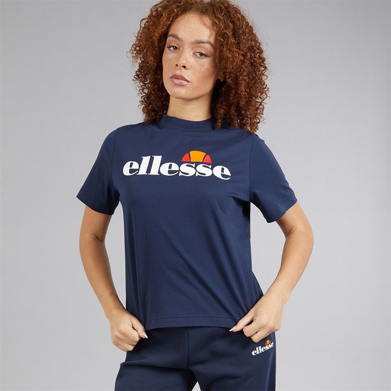 Ellesse Womens Stauf Logo T-Shirt Navy - Image 3