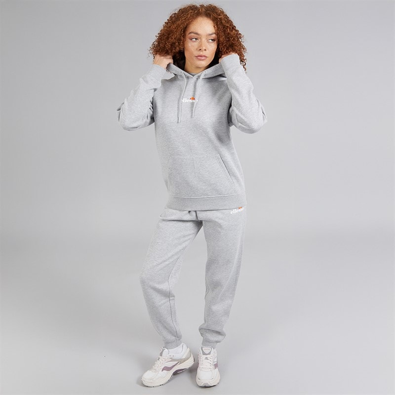 Ellesse Womens Jazana 2 Hoodie Light Grey Marl - Image 4