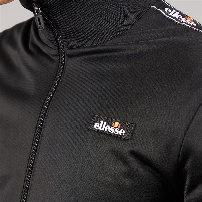Ellesse Mens Barelo Taped Poly Tracksuit Black - Image 5