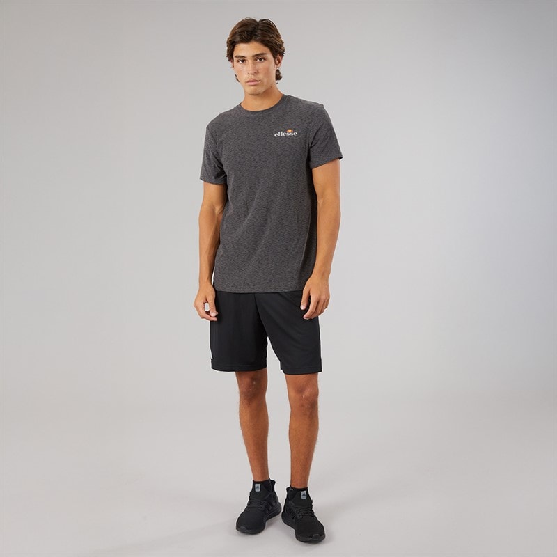 Ellesse Mens Dundalk Running Top Black Marl - Image 4