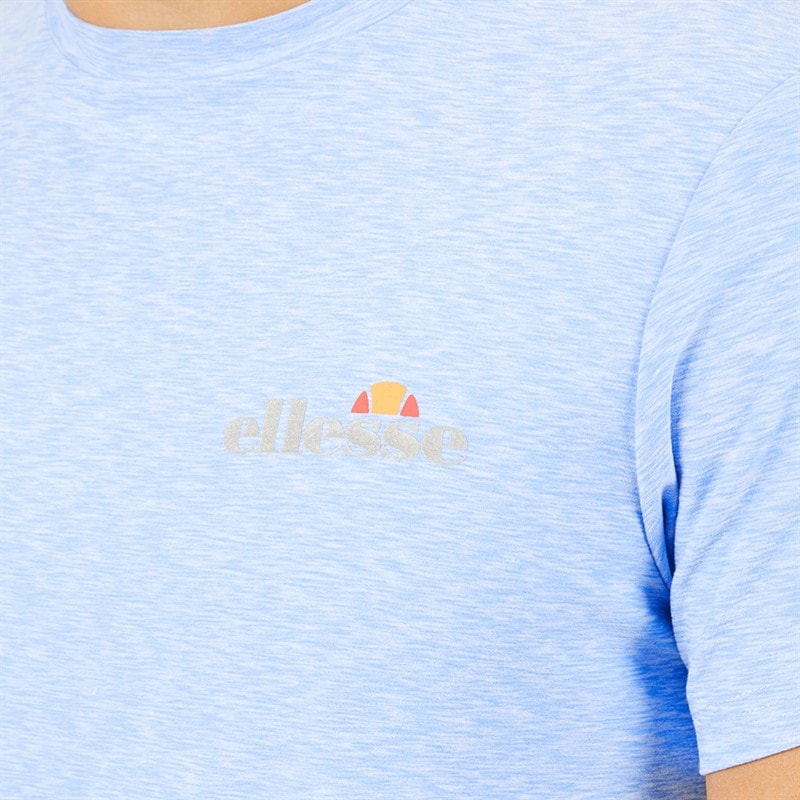 Ellesse Mens Dundalk Running Top Blue Marl - Image 3