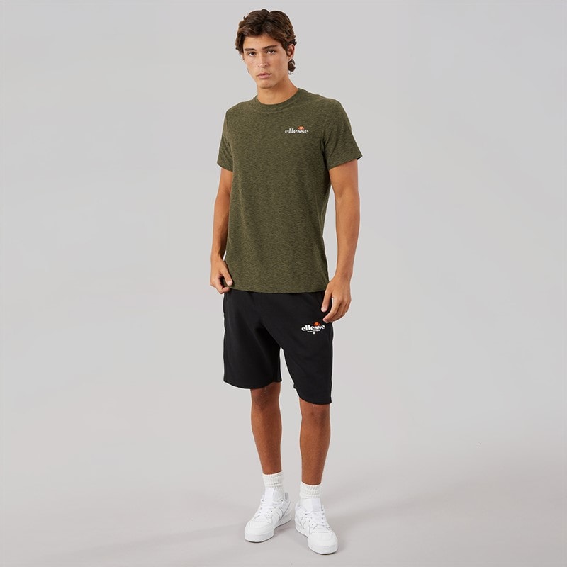 Ellesse Mens Dundalk Running Top Khaki Marl - Image 4