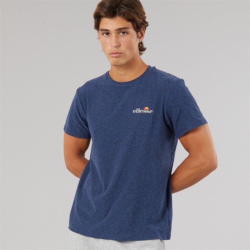 Ellesse Mens Dundalk Running Top Navy Marl - Image 2