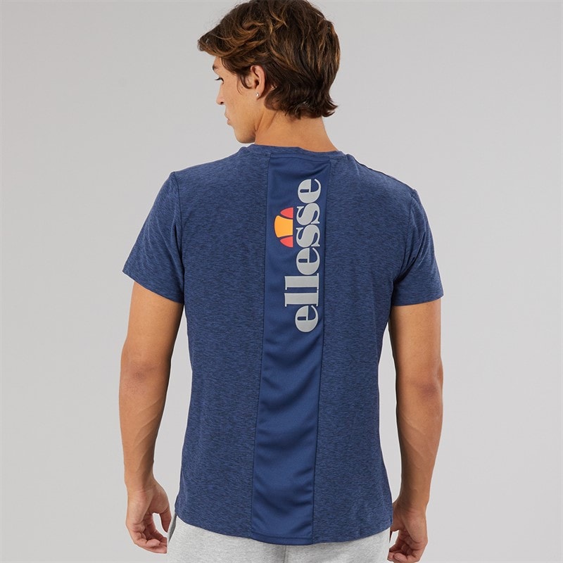 Ellesse Mens Dundalk Running Top Navy Marl - Image 3